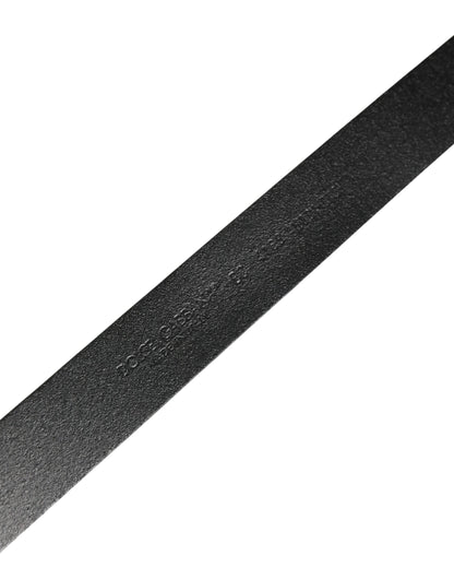 Dolce & Gabbana Calf Leather Belt - Black Gold