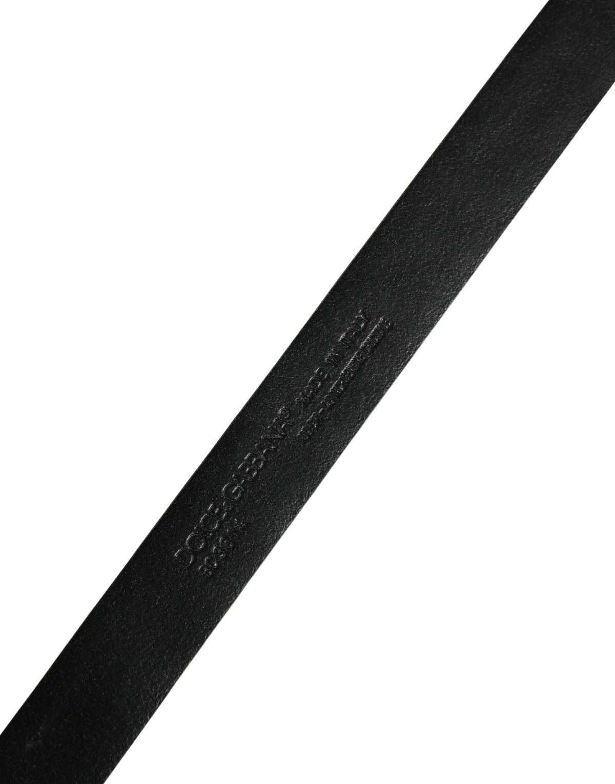 Dolce & Gabbana Caiman Calf & Exotic Leather Belt - Black Gold