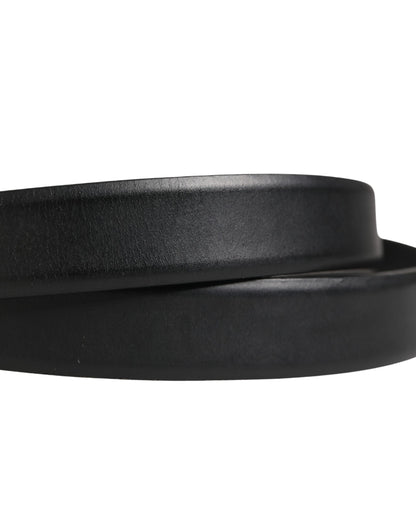 Dolce & Gabbana Calf Leather Belt - Black Gold