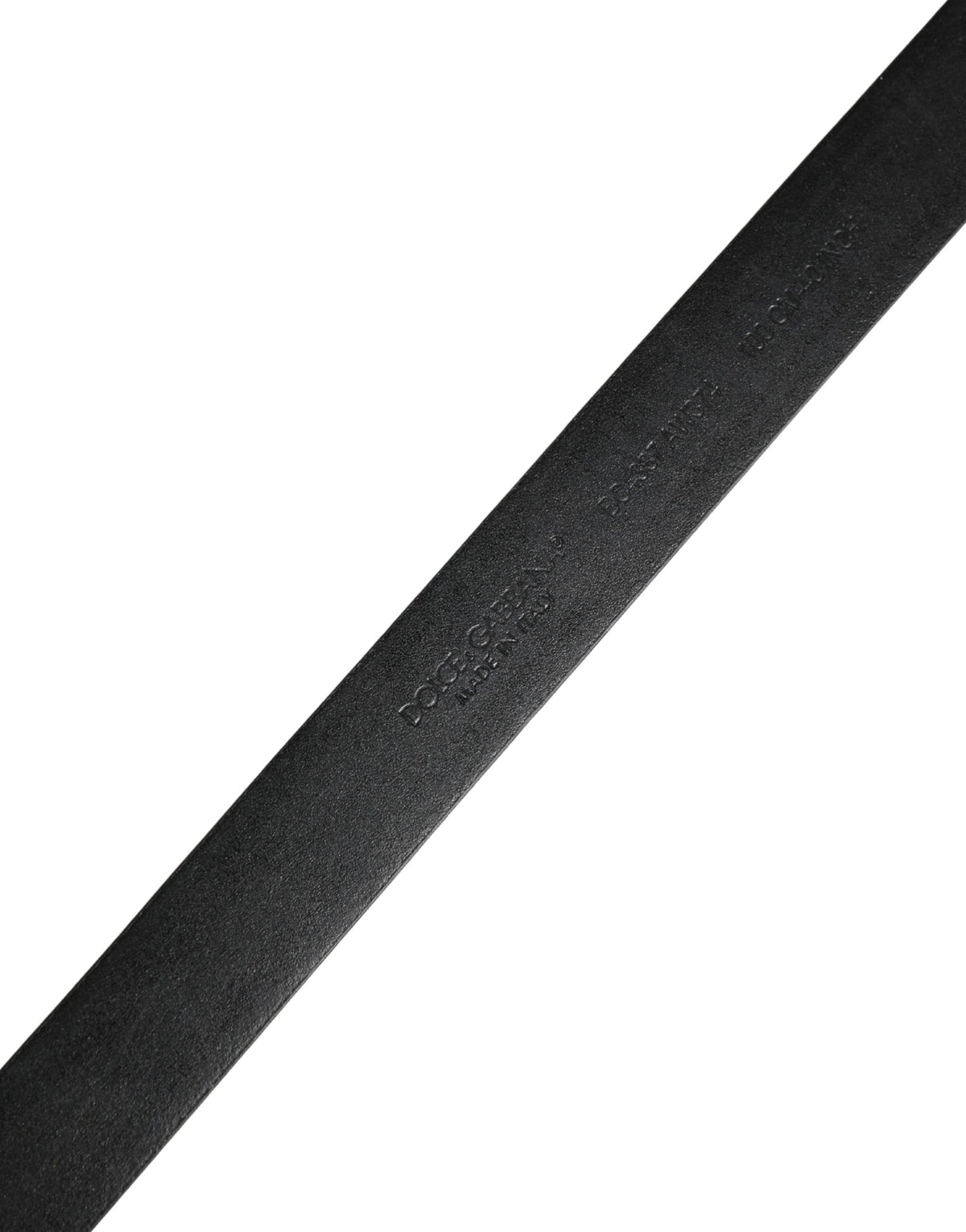 Dolce & Gabbana Calf Leather Belt - Black Gold