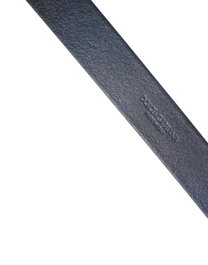 Dolce & Gabbana Calf Leather Belt - Blue Gold