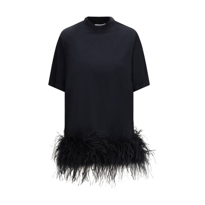 The Attico Black Cotton Casual Dress