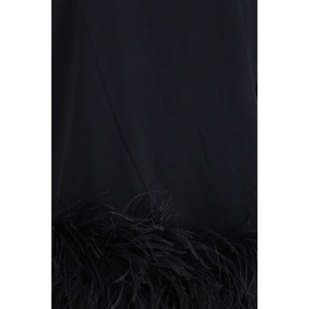 The Attico Black Cotton Casual Dress