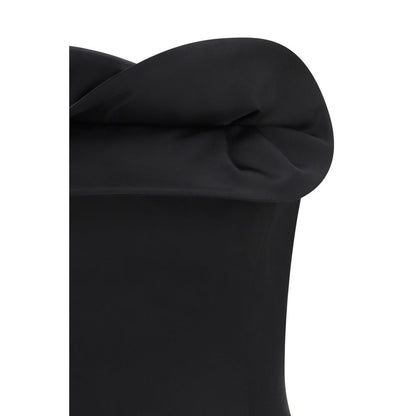 Magda Butrym Black Fleece Wool Top