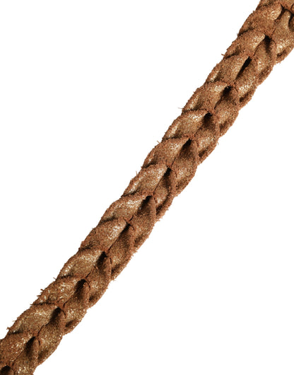 Ermanno Scervino Leather & Metal Belt - Brown Gold