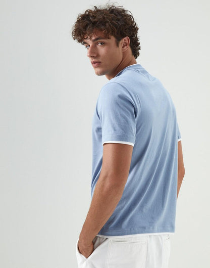 Brunello Cucinelli Bicolor Cotton T-Shirt