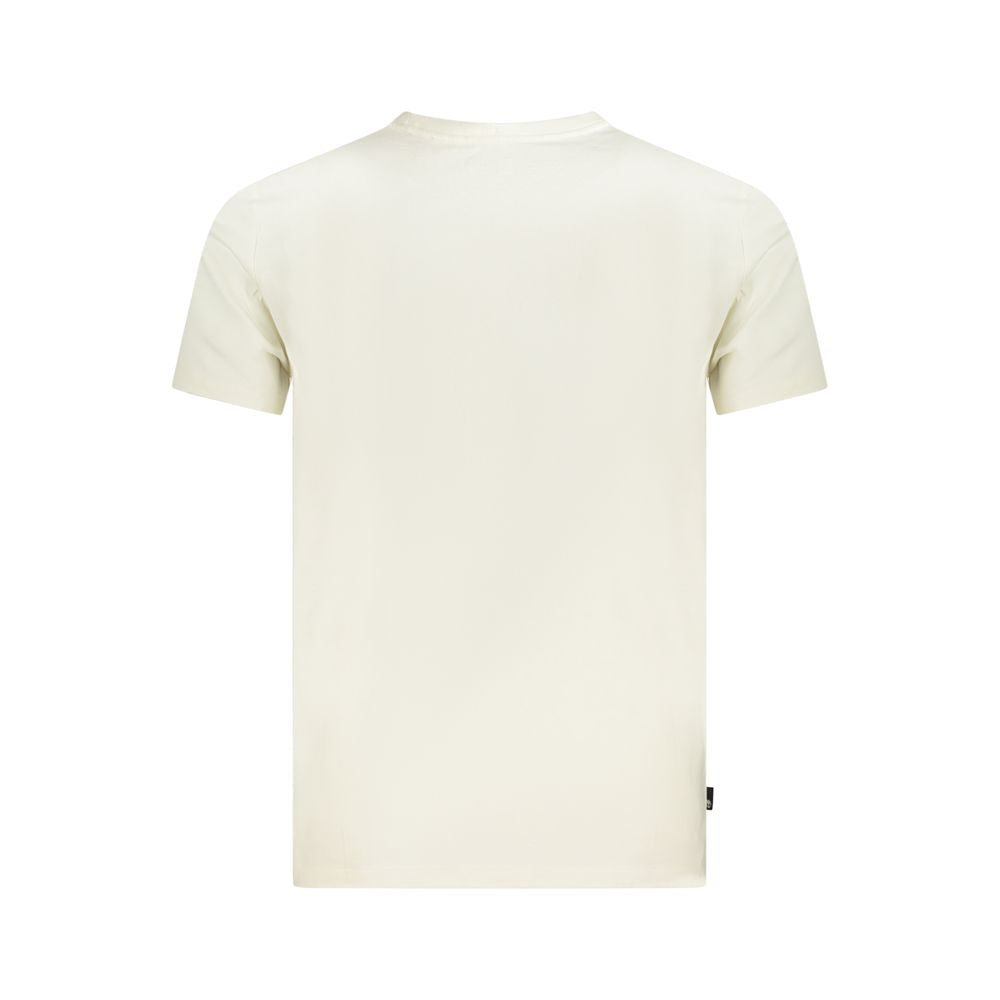Timberland Men's Regular-Fit Short-Sleeve Crew Neck Cotton T-Shirt - Beige Print