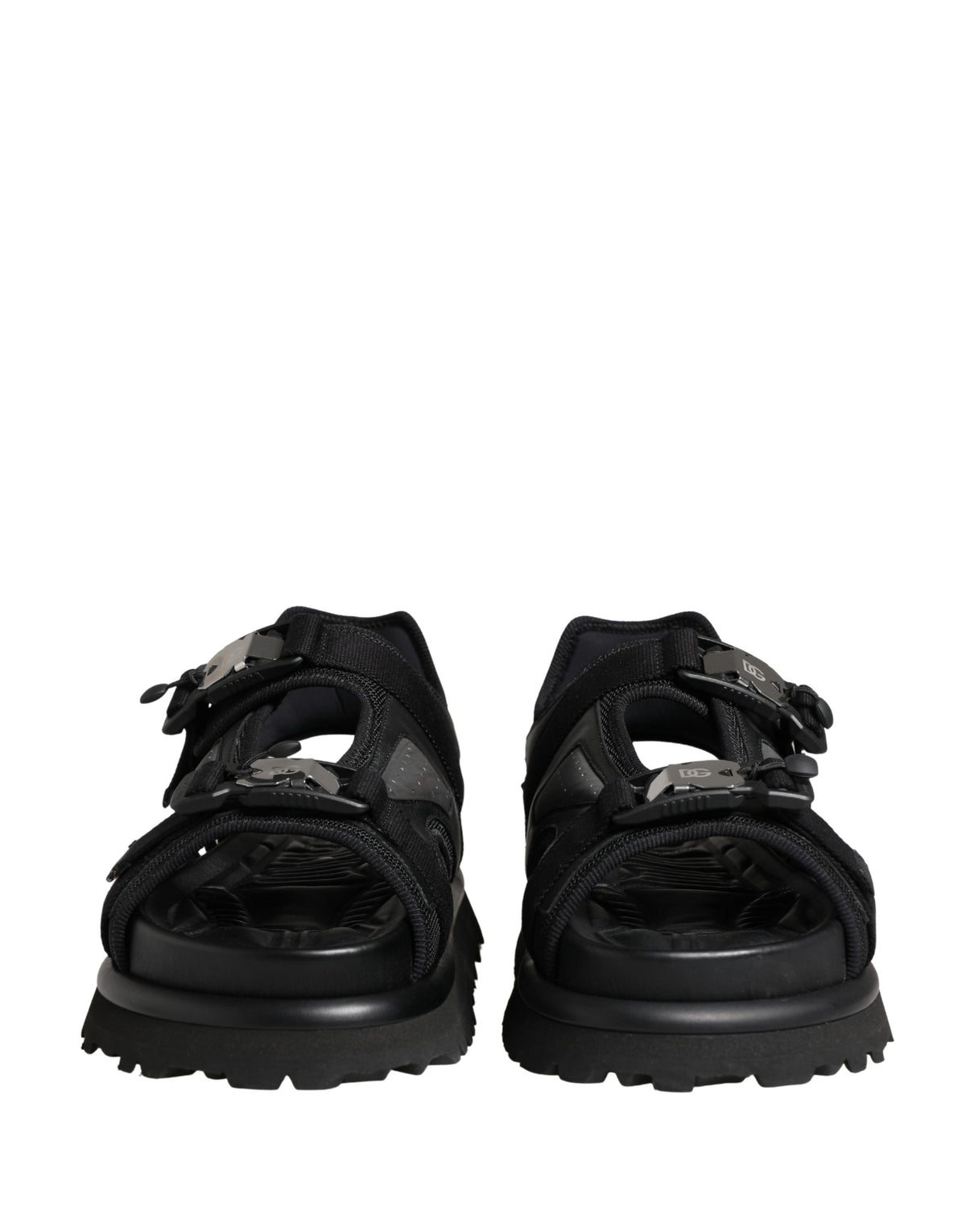 Dolce & Gabbana Men's Leather & Rubber Platform Sandals - Black