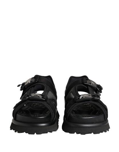 Dolce & Gabbana Men's Leather & Rubber Platform Sandals - Black