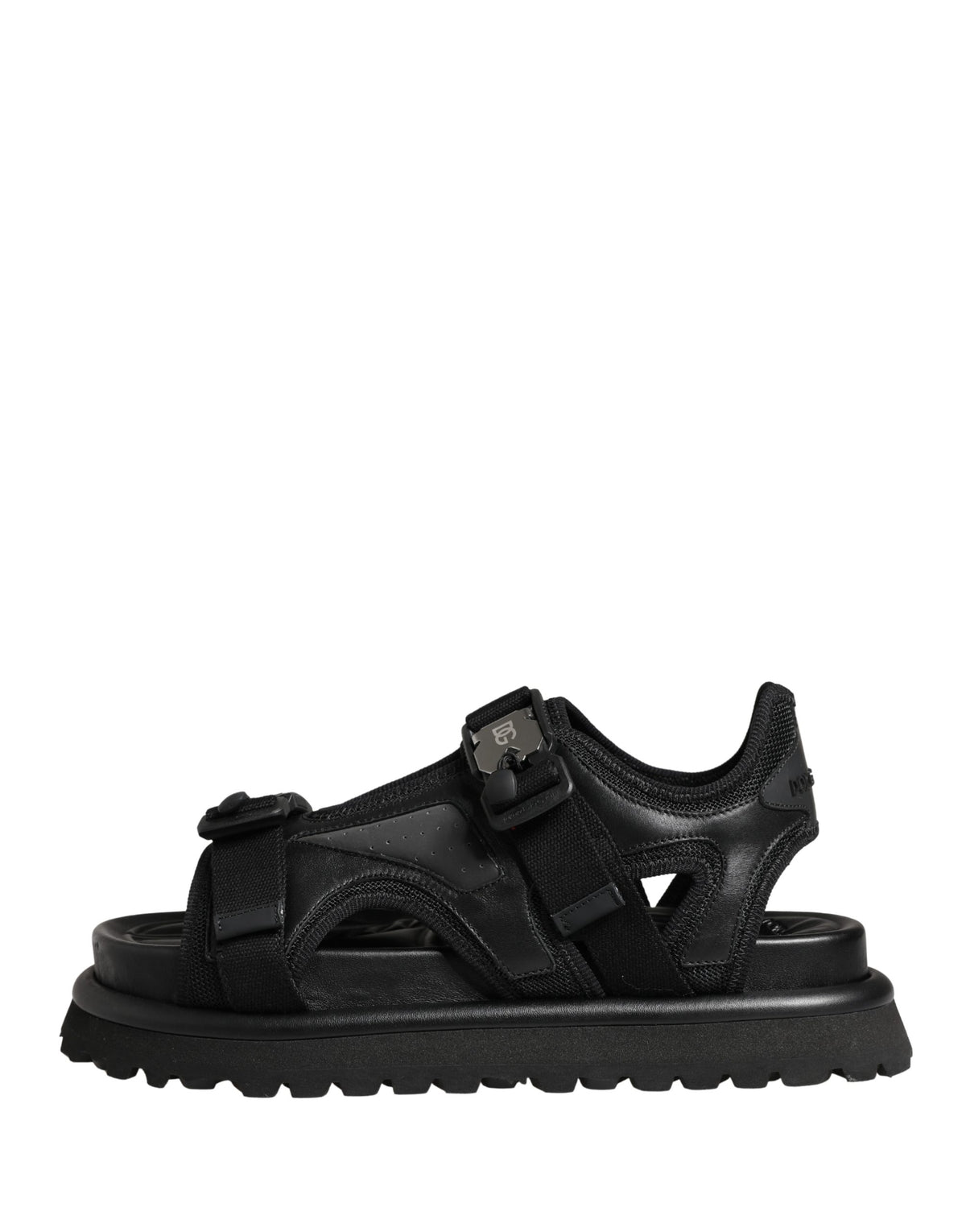 Dolce & Gabbana Men's Leather & Rubber Platform Sandals - Black