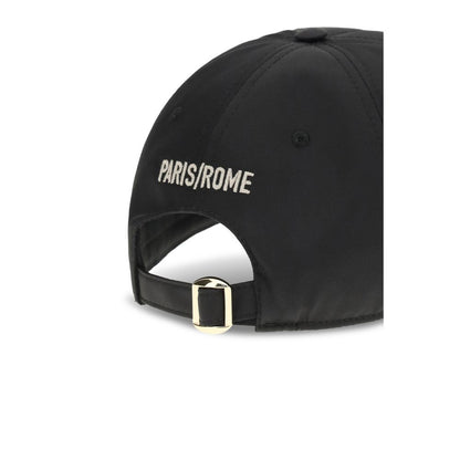 Valentino Garavani Black Cotton Cap (Baseball Hat)