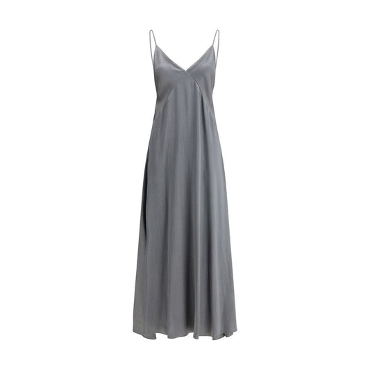 Forte_Forte Gray Silk Cocktail Dress