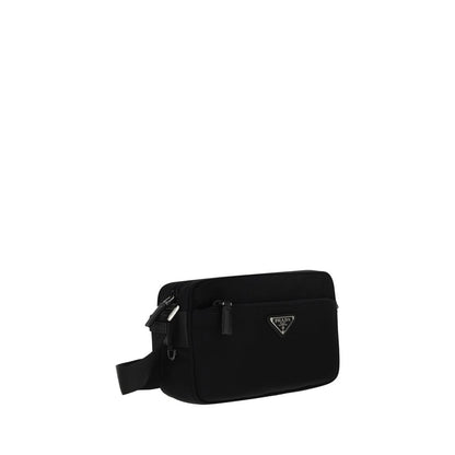 Shoulder Bag by Prada for women in nylon black features a stately silhouette, showcasing a secure zipper, ample , and stately shoulder-strap & adjustable-strap for a stately finish.