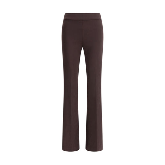 Avenue Montaigne Brown Elastane Flared Pants