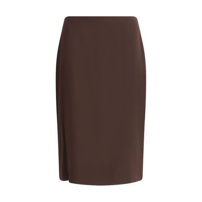 Tom Ford Brown Acetate Midi Skirt