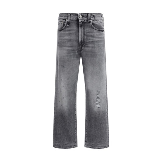 R13 Gray Cotton Boyfriend Jeans