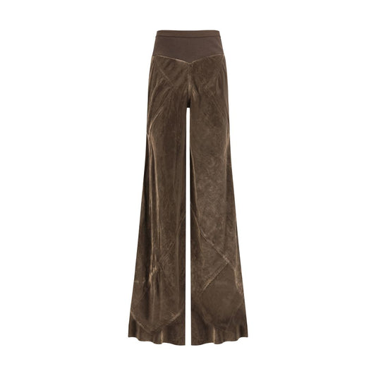 Rick Owens Brown Viscose Casual Pants