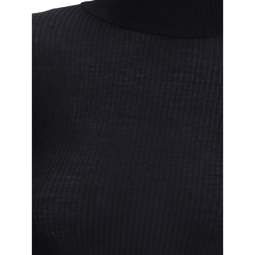 Lemaire Black Wool Top