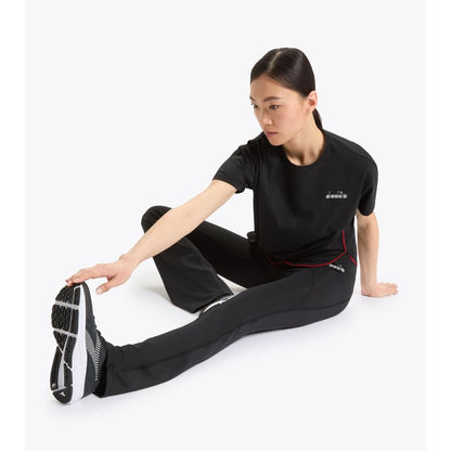 Diadora Black Polyester Athletic Pants