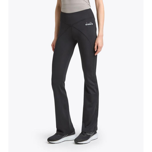 Diadora Black Polyester Athletic Pants