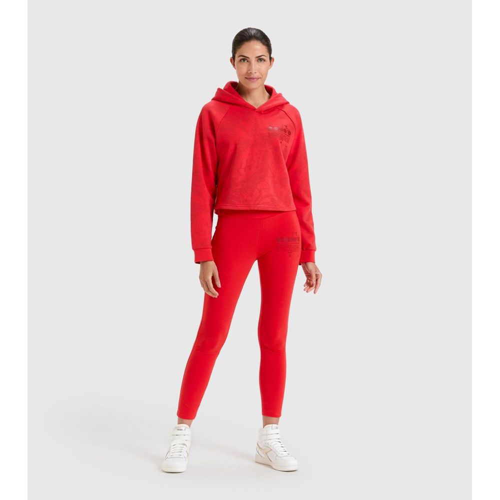 Diadora Red Cotton Sweatshirt