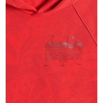 Diadora Red Cotton Sweatshirt