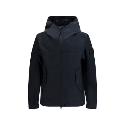 Stone Island Black Polyester Coat