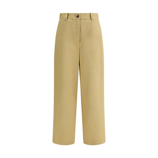 Casual Pants by Khaite for women in cotton beige features a refined silhouette with a refined regular-fit & wide, defined by a and a refined long for a refined finish.