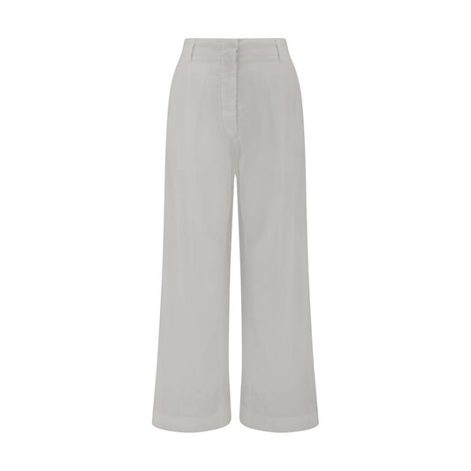 The Latest White Cotton Casual Pants