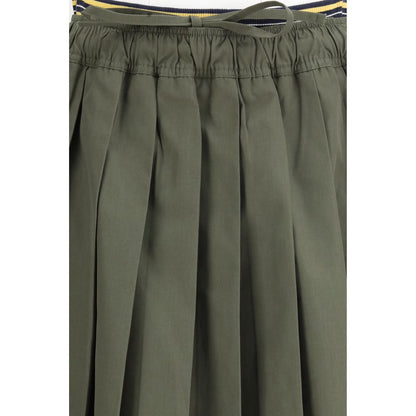 Prada Bicolor Polyester Midi Skirt