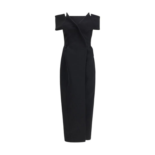 Khaite Black Polyester Cocktail Dress