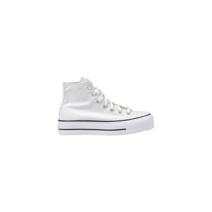 Sneakers by Converse for women in polyester white features an sumptuous silhouette, showcasing the premium Women's High-Top Casual Polyester Sneakers in a sumptuous high-top casual style that offers a sumptuous finish for refined style.