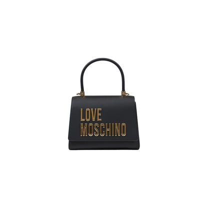 Handbag by Love Moschino for women in polyethylene & polurethane gold features a exquisite silhouette, showcasing a secure flap and exquisite with versatile handle for a exquisite finish.