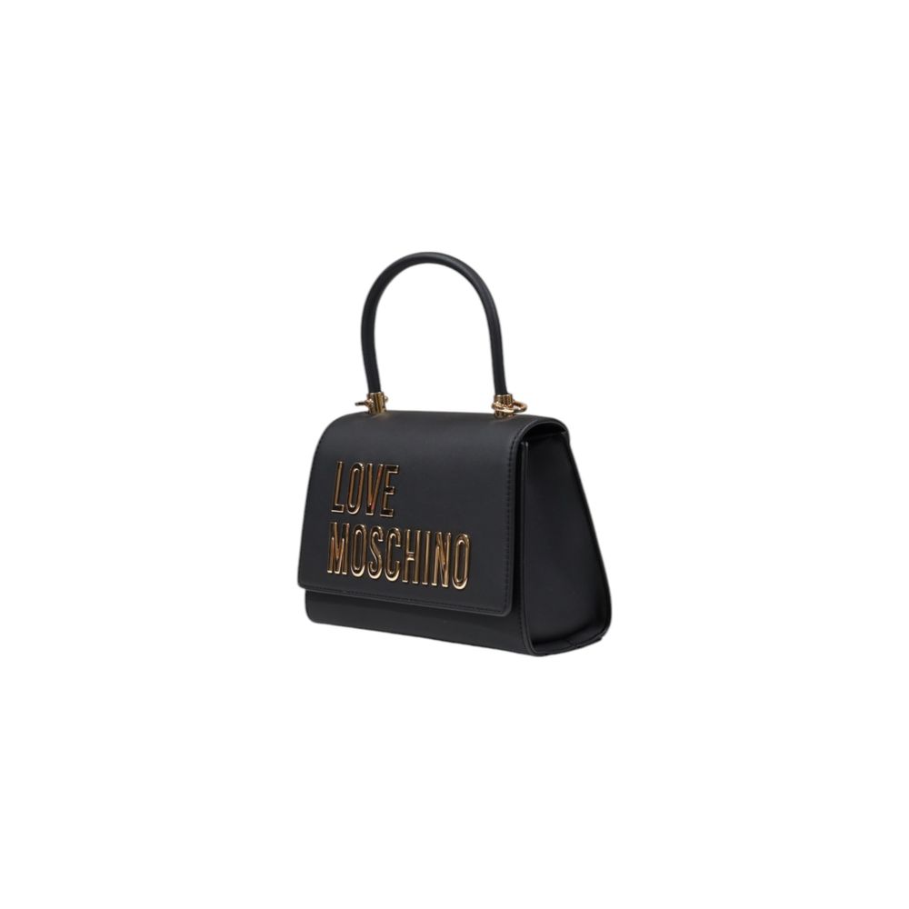 Handbag by Love Moschino for women in polyethylene & polurethane gold features a refined silhouette, showcasing a secure flap, organized , and versatile handle for a refined finish.