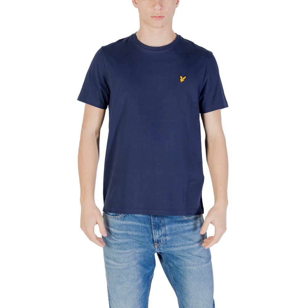 T-Shirt by Lyle & Scott for men in cotton blue features an edgy silhouette, meticulously detailed with a sophisticated and for a truly edgy finish.