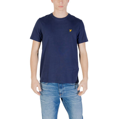 T-Shirt by Lyle & Scott for men in cotton blue features an edgy silhouette, meticulously detailed with a sophisticated and for a truly edgy finish.