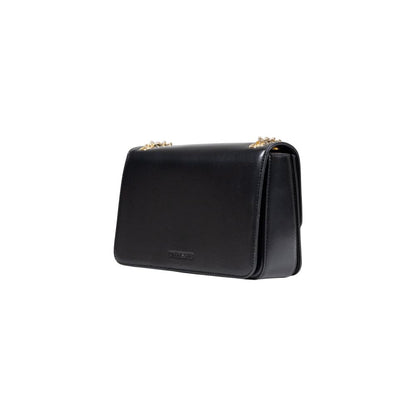 Crossbody Handbag by Love Moschino for women in polyethylene & polyurethane black & gold features a refined silhouette, showcasing a secure flap, organized , and versatile crossbody-strap for a refined finish.