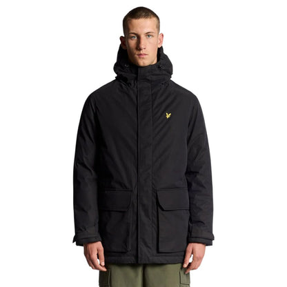 Lyle & Scott Black Polyester Parka