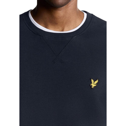 Activewear Sweatshirt by Lyle & Scott for men in cotton blue showcases a athletic silhouette with sleeves, a athletic crew neckline, and high-performance for a athletic aesthetic.
