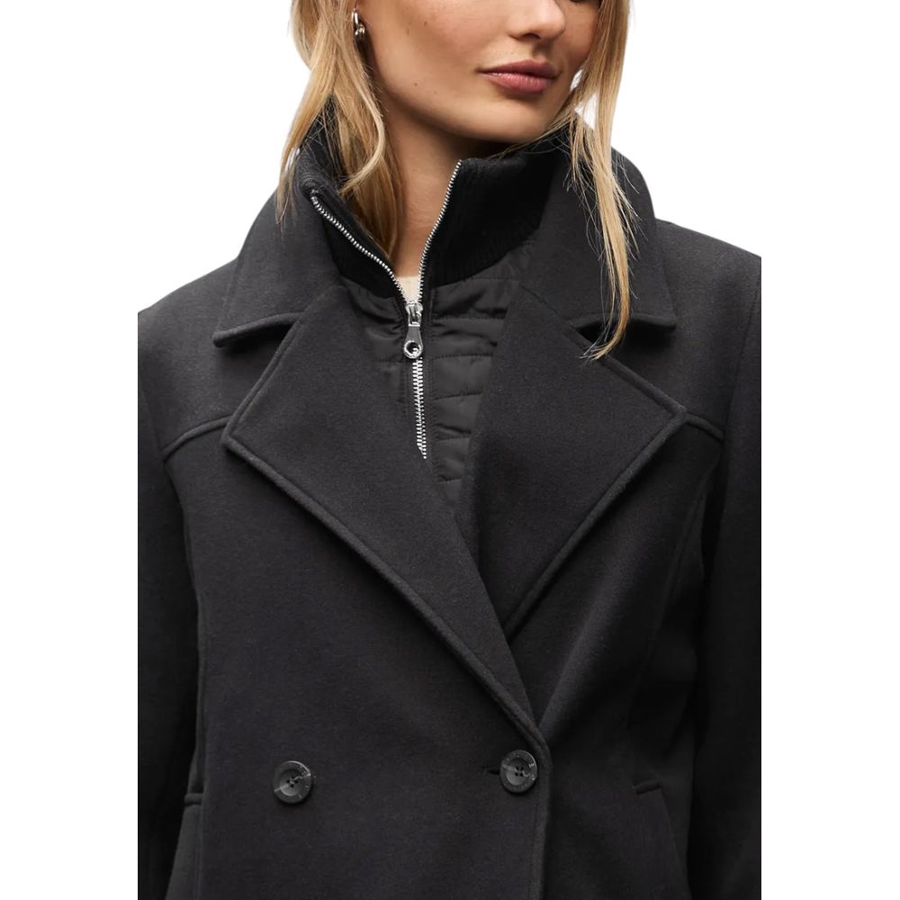 Street One Black Polyester Coat