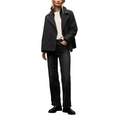 Street One Black Polyester Coat