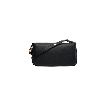 Shoulder Handbag by Love Moschino for women in polyethylene & polyurethane black & gold presents a ornamental silhouette, showcasing a secure , ample , and versatile shoulder-strap & adjustable-strap for a ornamental finish.