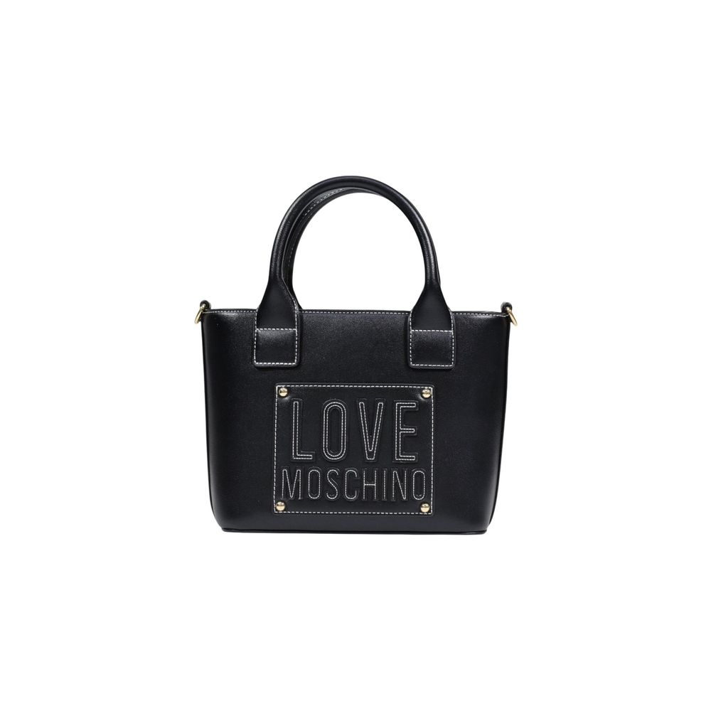 Shoulder Handbag by Love Moschino for women in polyethylene & polyurethane black features a ornamental silhouette, showcasing a secure , ample , and ornamental shoulder-strap, adjustable-strap, detachable-strap & handle for a sophisticated look.