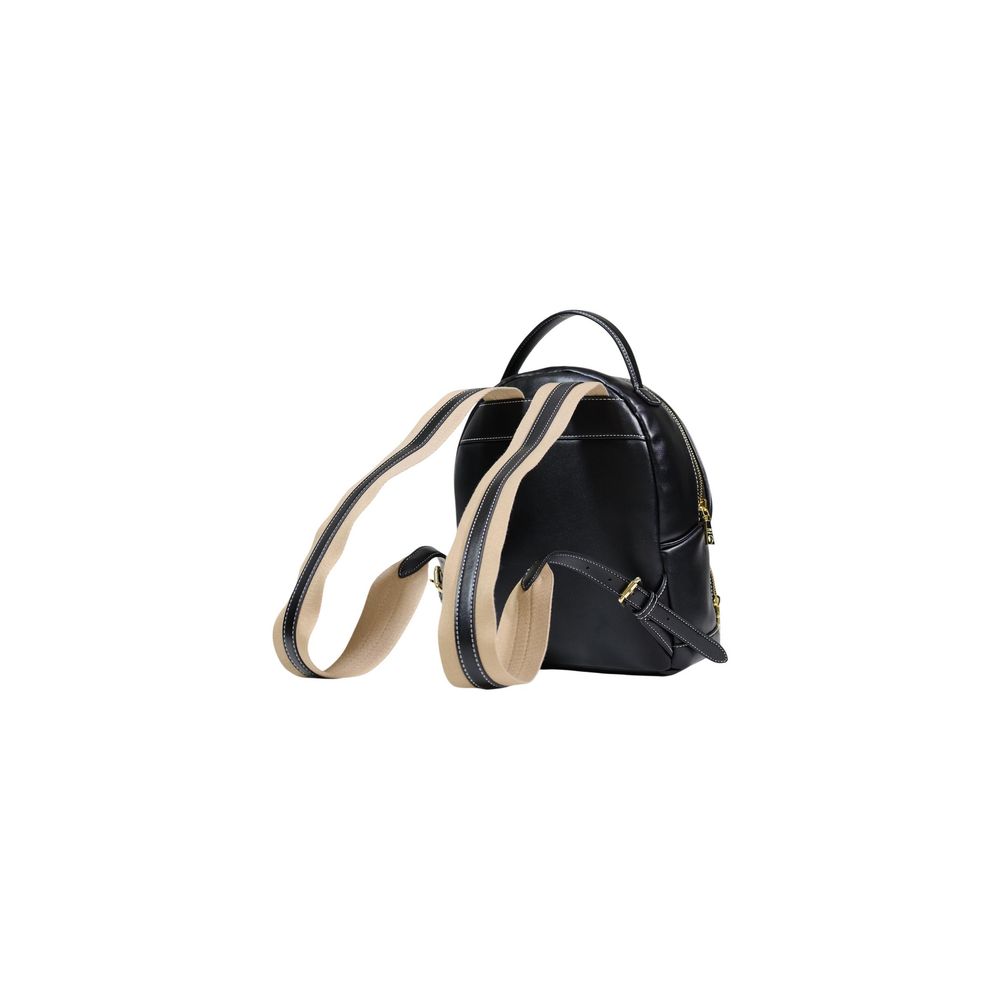 Backpack by Love Moschino for women in polyethylene & polurethane black & gold showcases a stately Polyethylene & Polurethane Backpack design, featuring a secure zipper with stately and versatile backpack-strap & adjustable-strap.