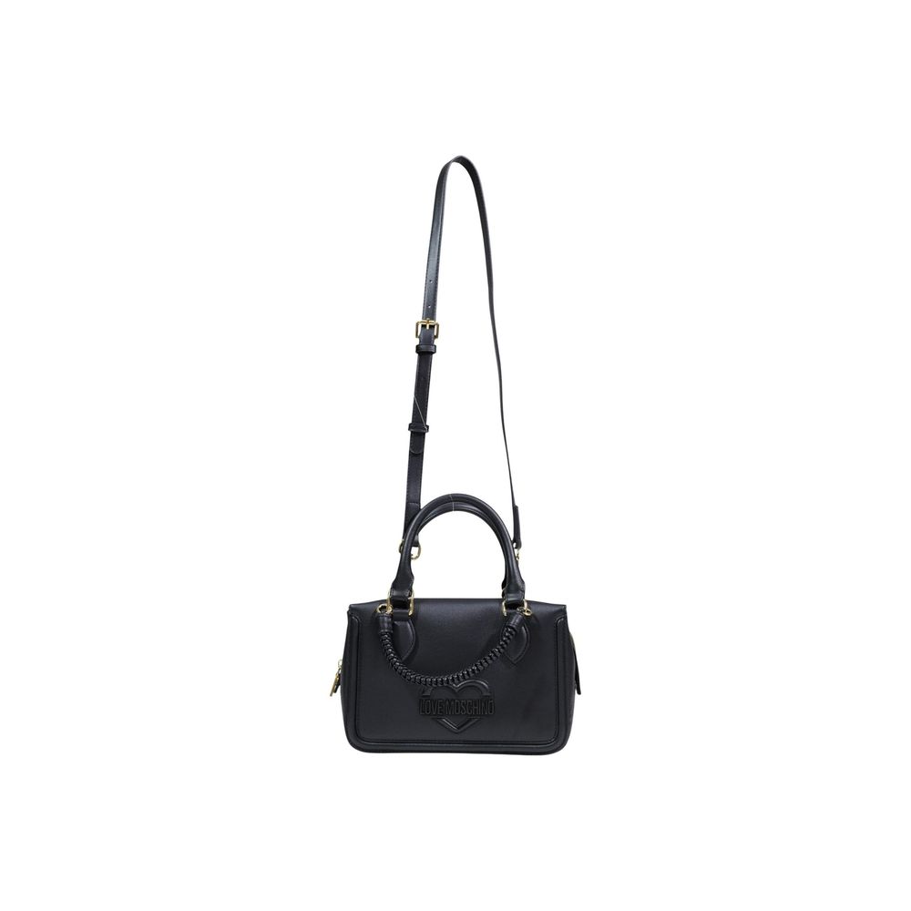 Shoulder Handbag by Love Moschino for women in polyethylene & polyurethane black presents a ornamental silhouette, showcasing a secure , ample , and versatile shoulder-strap & handle for a ornamental finish.