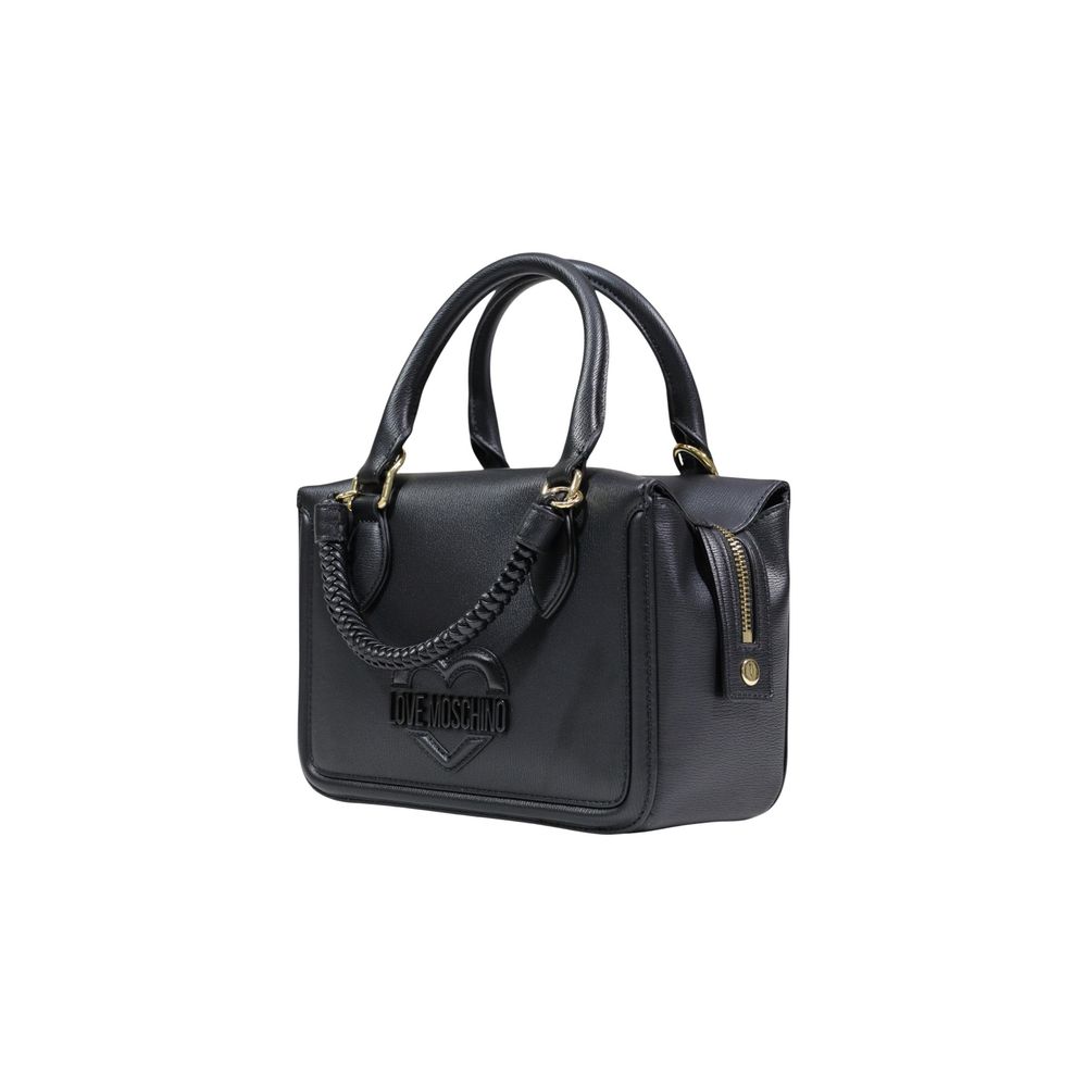 Shoulder Handbag by Love Moschino for women in polyethylene & polyurethane black features a exquisite silhouette, showcasing a secure and exquisite with versatile shoulder-strap & handle for a exquisite finish.