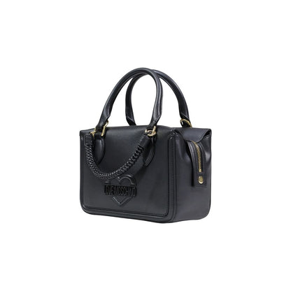Shoulder Handbag by Love Moschino for women in polyethylene & polyurethane black features a exquisite silhouette, showcasing a secure and exquisite with versatile shoulder-strap & handle for a exquisite finish.