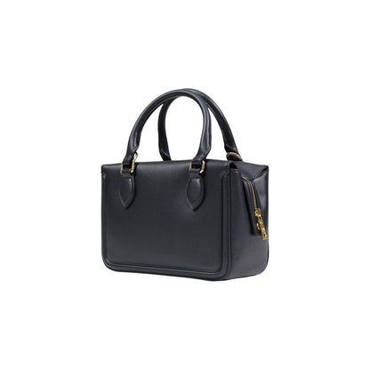 Shoulder Handbag by Love Moschino for women in polyethylene & polyurethane black features a signature silhouette, showcasing a secure and signature with versatile shoulder-strap & handle for a sophisticated look.