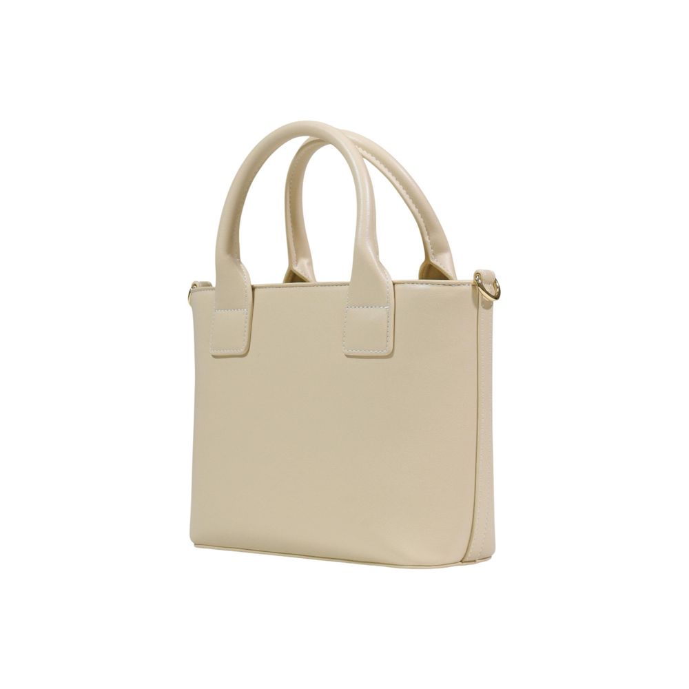 This Shoulder Handbag by Love Moschino for women in polyethylene & polyurethane and cream presents a sculptural silhouette featuring a secure , ample , and versatile shoulder-strap, adjustable-strap, detachable-strap & handle for a sculptural finish.
