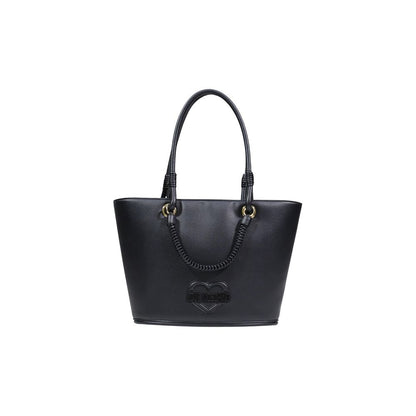 Handbag by Love Moschino for women in polyethylene & polyurethane black presents a ornamental silhouette, showcasing a secure , ample , and versatile handle for a ornamental finish.
